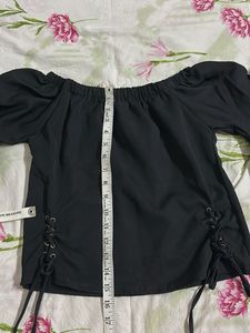 Bell Sleeve Crop Top