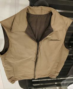 Richlook Men Brown Sleeveless Reversible Jacket