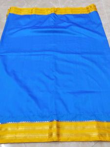 Silk Saree Blue And Yellow