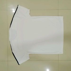 Adidas White Stripe Tee