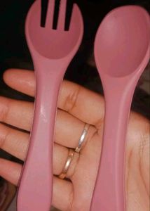 Silicone Baby Feeding Set - Bowl, Plate, and Utens