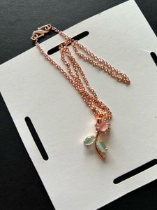 Rose Gold Flower Necklace