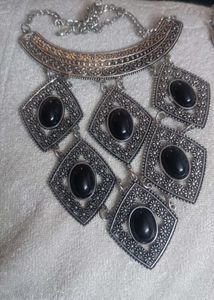 Oxidised Necklace Silver