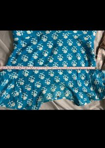 Elegant Blue Printed Kurta set