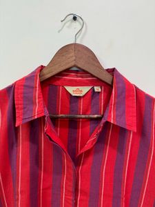 Anouk Cotton Stripped Kurta Set