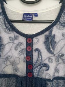 Paisley Sheer Sleeveless Top