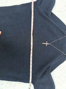 H&amp;M Navy Turtleneck Sweater