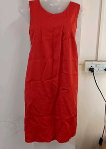 Vtg Coral Bodycon Dress