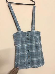 Korean Chic Checked Mini Skirt