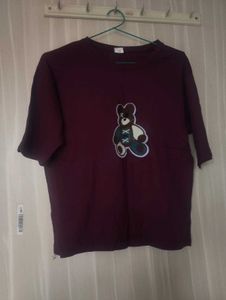 Cute Bear Graphic Tee🌸