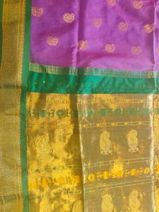 Purple Paithani Saree