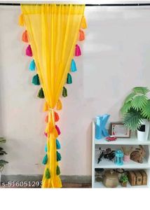 Beautiful Yellow Fancy Curtain