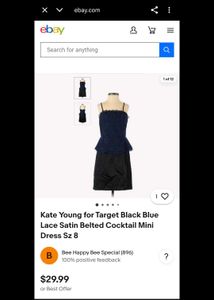 Original Kate Young Lace Peplum dress