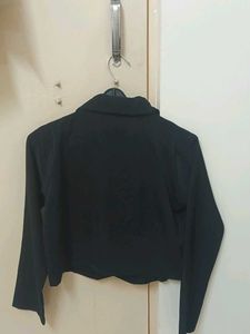 Black Cropped Blazer