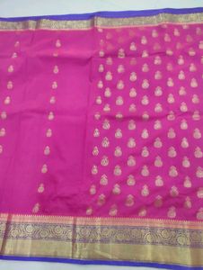 Pink &amp; Blue Banarasi  Saree