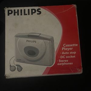 Vintage Philips AQ6490 Cassette Player With Box