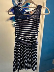 Striped Navy Dress