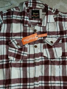 Flannel Plaid Shirt Winter Size - M