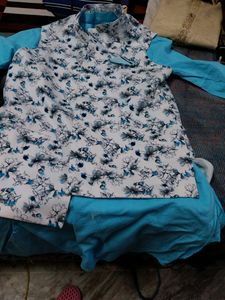 3 Piece Kurta ,pant And Jacket Set