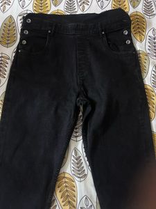 Black Denim Overalls