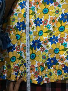 Floral Print Dress For Teenager Girls
