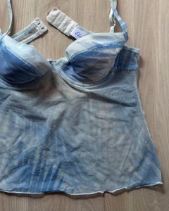 Blue Lingerie Top