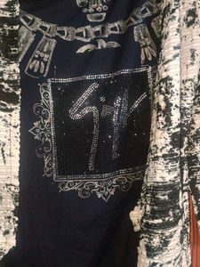 Stylish Blue &amp; White Top with Shrug