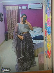 Elegant Purple Lehenga Choli Set