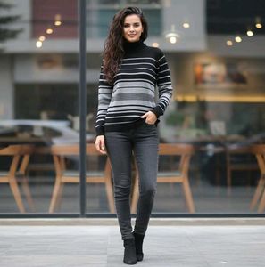 🆕🖤 BRAND NEW Striped Turtleneck Sweater🖤🆕