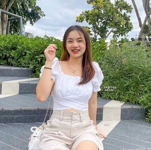 White Crop Top With Back Bow