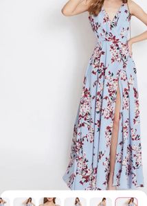 Floral printed maxi dress