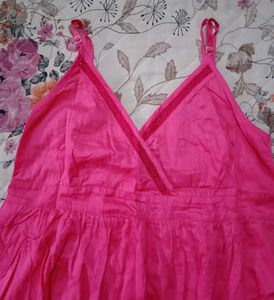 Sleeveless Pink Cotton Dress