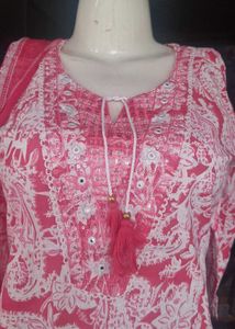 3pcs suit in Pink and white