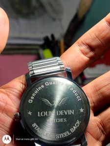 LOUIS DEVIN Classic Black Dial Watch.