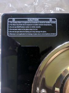 Khaitan 1 Burner Stove (Black Tough Glass Covered)