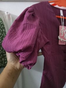 Purple Tops  Bust-upto 39  (NEVER WORN )