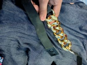 Fancy party wear gold and belt for dress