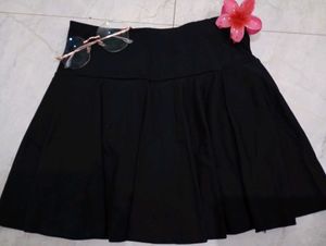 Y2k Black Mini Skirt ⁠♡