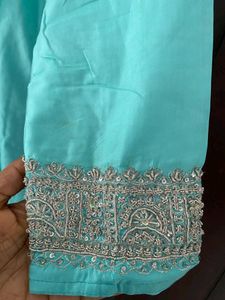teal blue Kurta Sets &amp; Suits