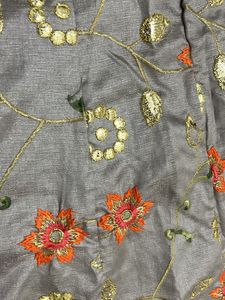 Gotapatti Grey Lehenga Set