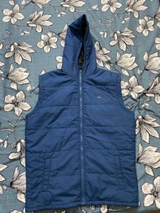 Blue Sleeveless Jacket