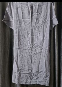 Grey Twist Detail Tunic Dress