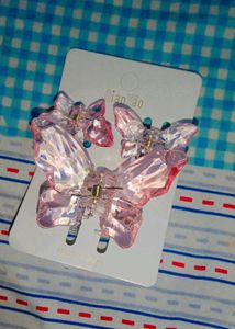 Hair Tie &amp; Butterfly Clip Set