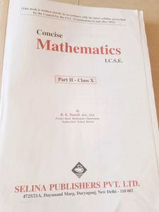 MATHEMATICS ICSE (Class X)