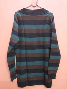 Striped V-Neck Sweater