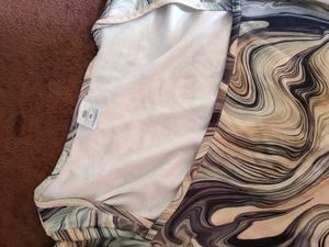 Abstract Print Long Sleeve Top