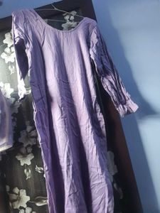 “Cotton Stitched Suit with Silk Dupatta | Used | G