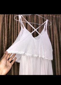 White Layered Sundress