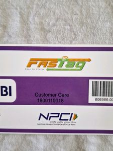 RFID FasTag (State Bank of India) [1 Tag]