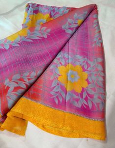 fancy floral print saree😍